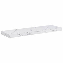 Wandplank met opslag Wit Marmer 80 x 23,5 x 4 cm Bewerkt hout