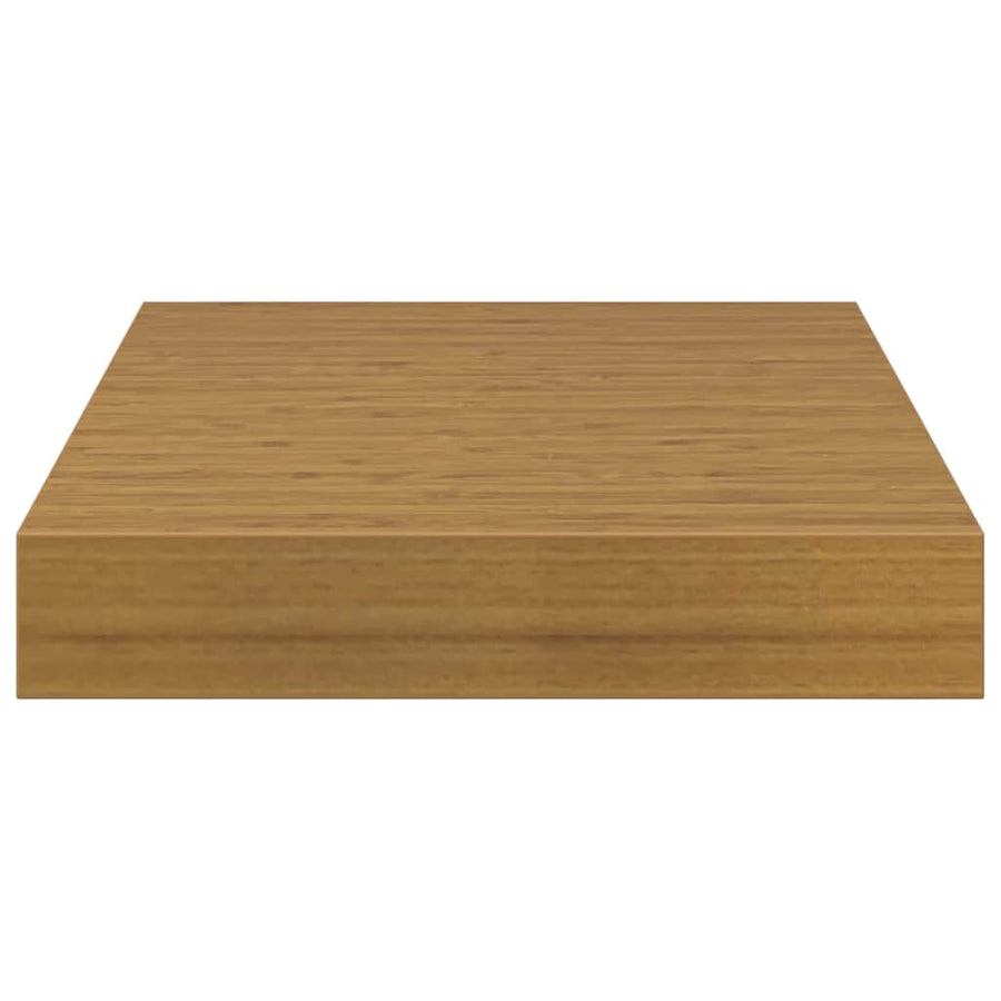 Wandplank met opslag 4 pcs Beige 23 x 23,5 x 4 cm Bewerkt hout