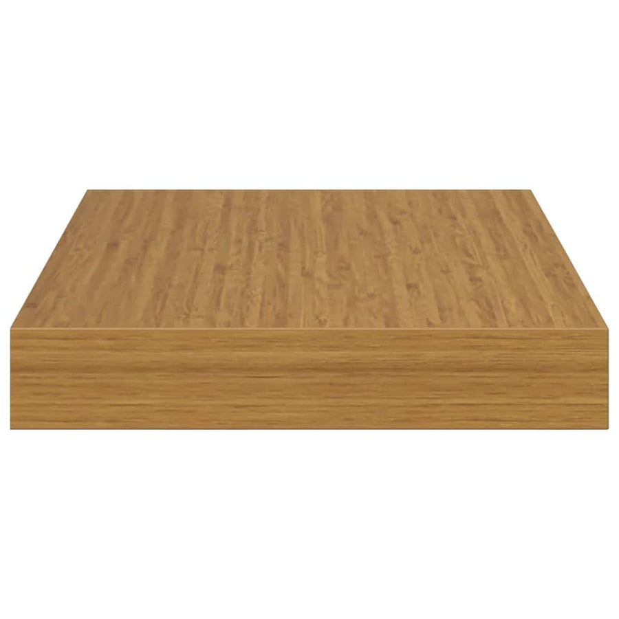 Wandplank met opslag 4 pcs Beige 23 x 23,5 x 4 cm Bewerkt hout