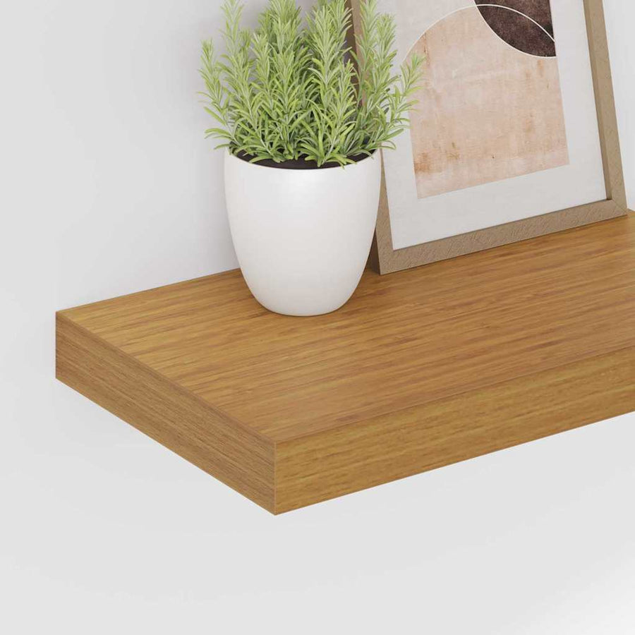 Wandplank Wandgemonteerd Beige 40 x 23,5 x 4 cm Bewerkt hout