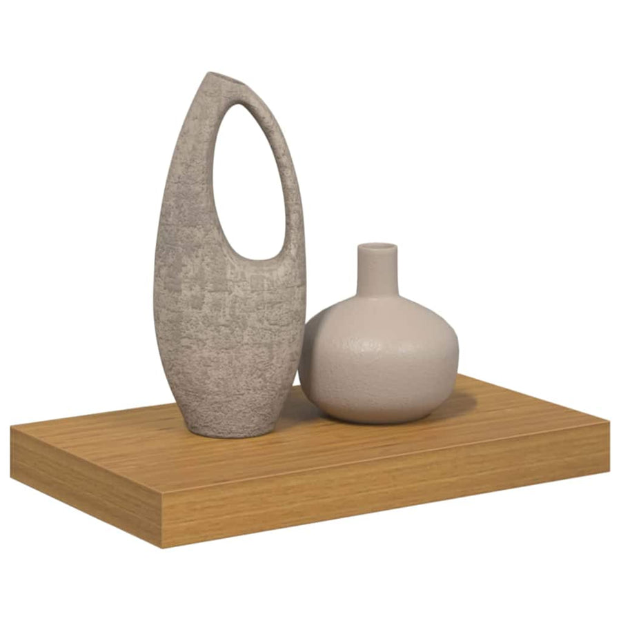 Wandplank Wandgemonteerd Beige 40 x 23,5 x 4 cm Bewerkt hout