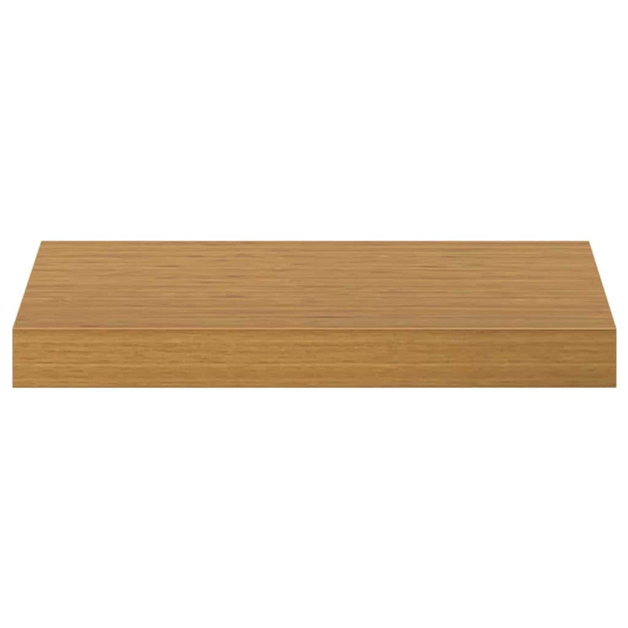 Wandplank met opslag 2 pcs Beige 40 x 23,5 x 4 cm Bewerkt hout