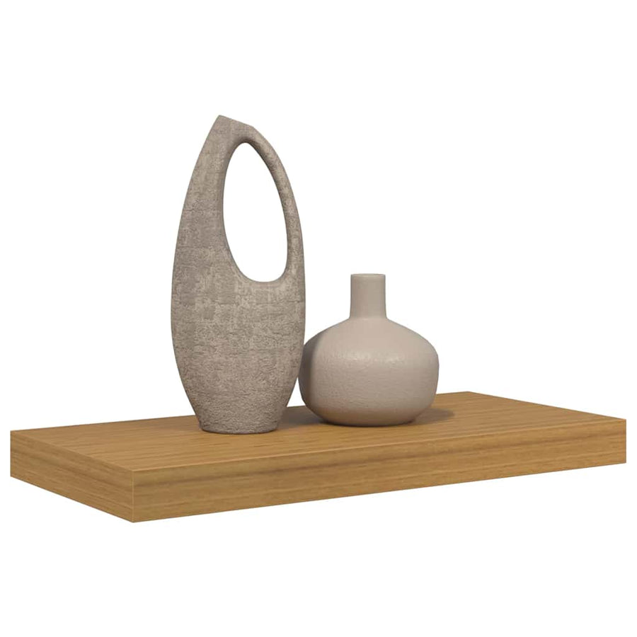 Wandplank Wandgemonteerd Beige 50 x 23 x 4 cm Bewerkt hout