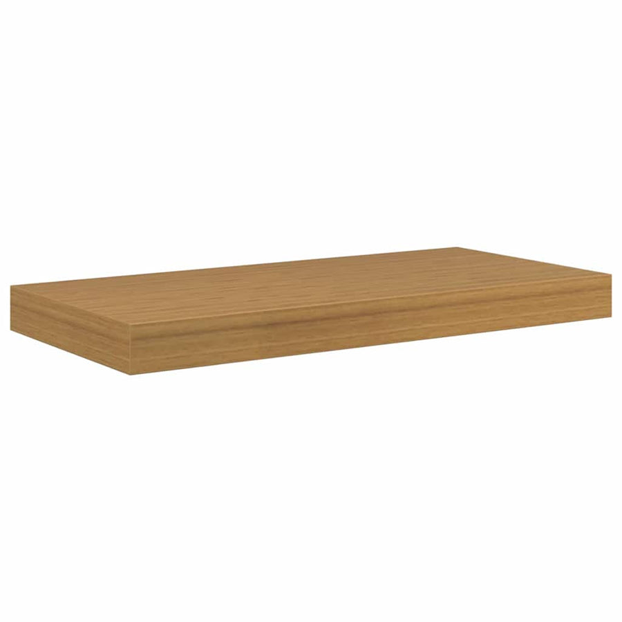 Wandplank met opslag 4 pcs Beige 50 x 23,5 x 4 cm Bewerkt hout