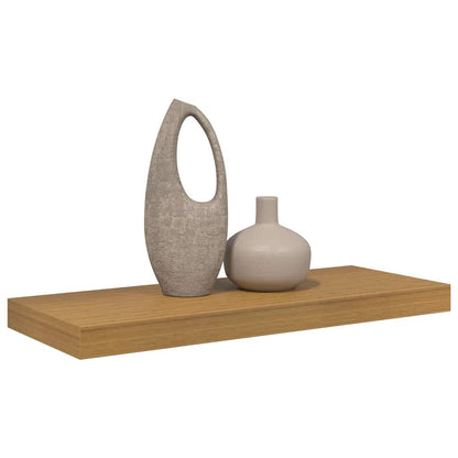 Wandplank Wandgemonteerd Beige 50 x 23 x 4 cm Bewerkt hout