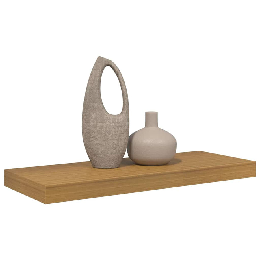 Wandplank Wandgemonteerd Beige 50 x 23 x 4 cm Bewerkt hout