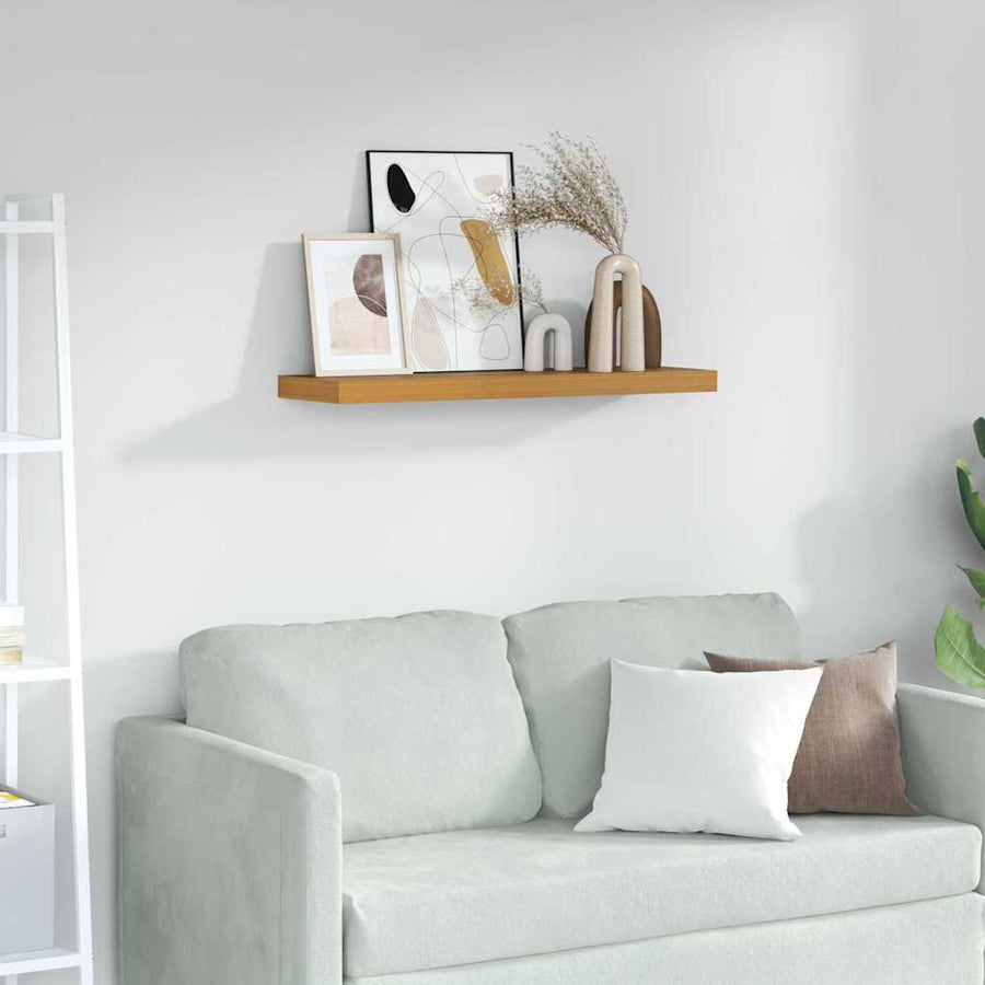 Wandplank Wandgemonteerd Beige 80 x 23,5 x 4 cm Bewerkt hout