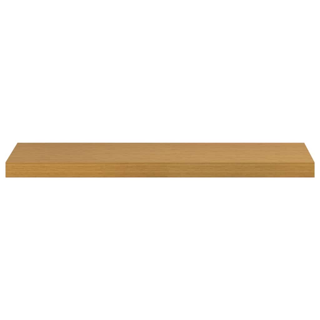 Wandplank met opslag 2 pcs Beige 90 x 23,5 x 4 cm Bewerkt hout