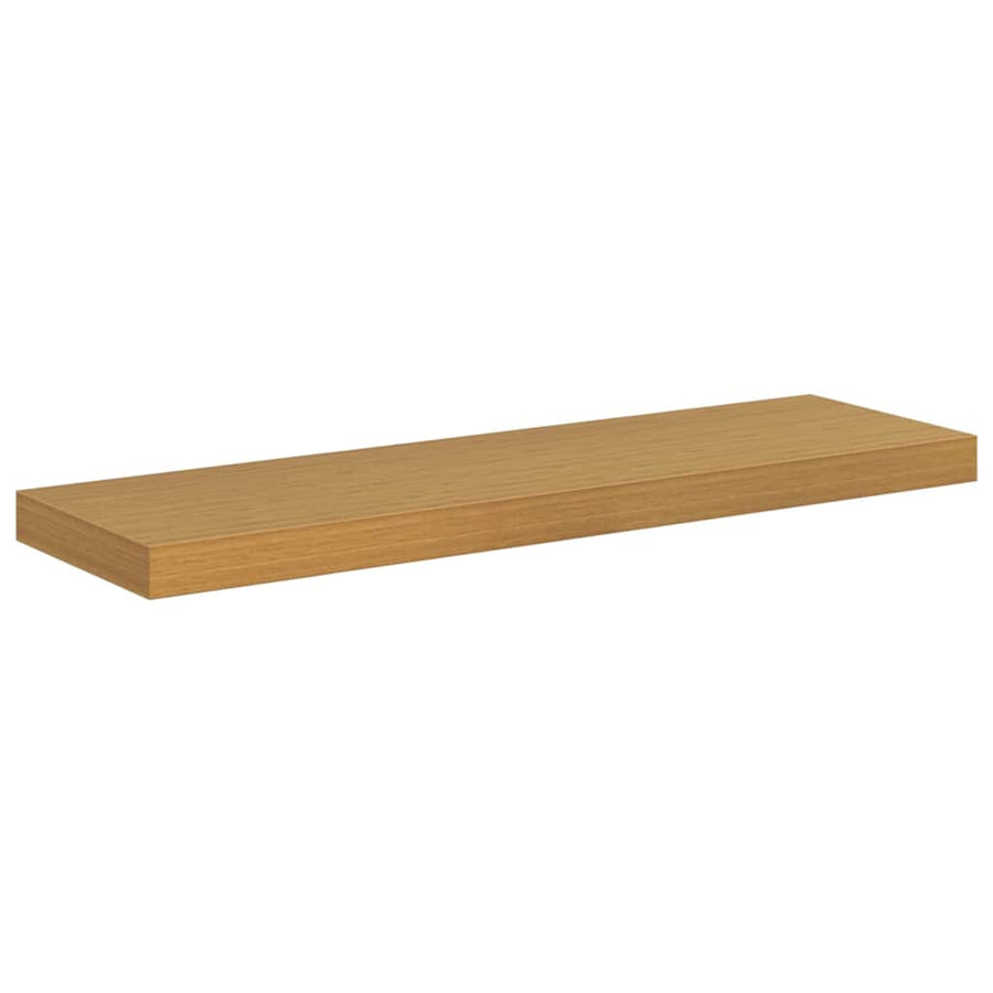 Wandplank met opslag 4 pcs Beige 90 x 23,5 x 4 cm Bewerkt hout