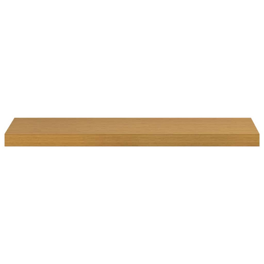 Wandplank met opslag 4 pcs Beige 90 x 23,5 x 4 cm Bewerkt hout