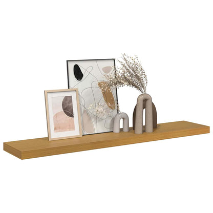 Wandplank Wandgemonteerd Beige 120 x 23,5 x 4 cm Bewerkt hout