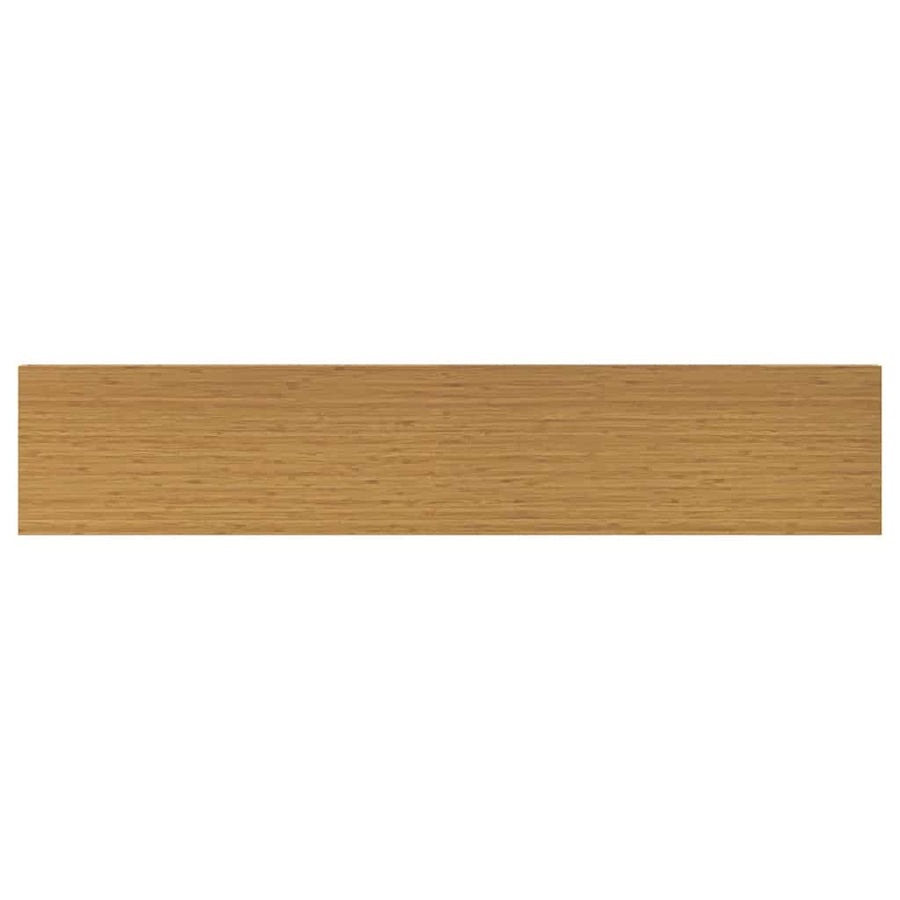 Wandplank met opslag 2 pcs Beige 120 x 23,5 x 4 cm Bewerkt hout