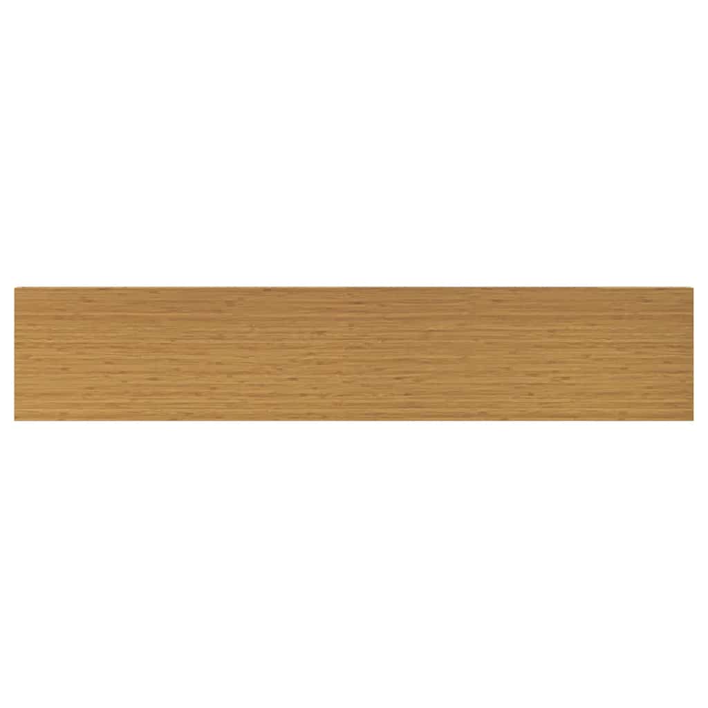 Wandplank met opslag 4 pcs Beige 120 x 23,5 x 4 cm Bewerkt hout