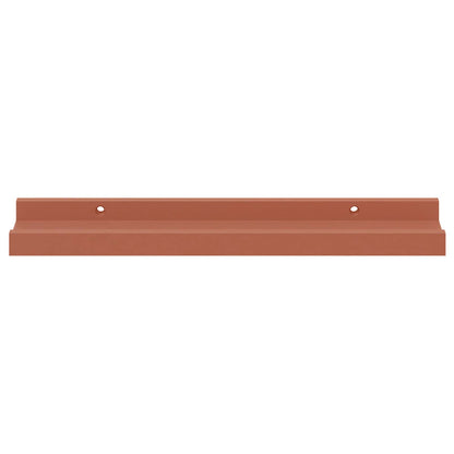 Wandplank met plank 2 pcs Rood 40 x 9 x 3 cm Bewerkt hout