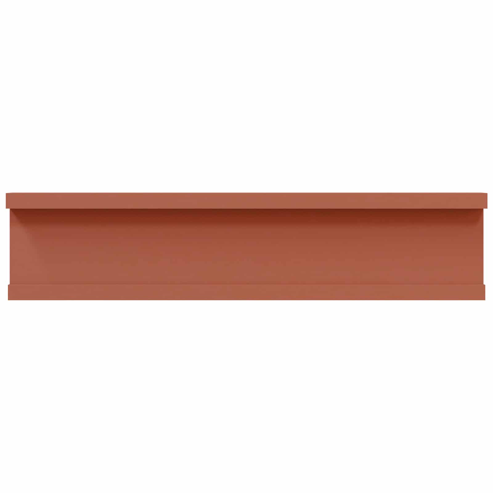 Wandplank met plank 2 pcs Rood 40 x 9 x 3 cm Bewerkt hout