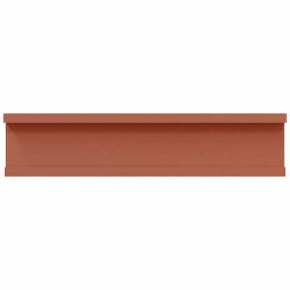 Wandplank met plank 2 pcs Rood 40 x 9 x 3 cm Bewerkt hout
