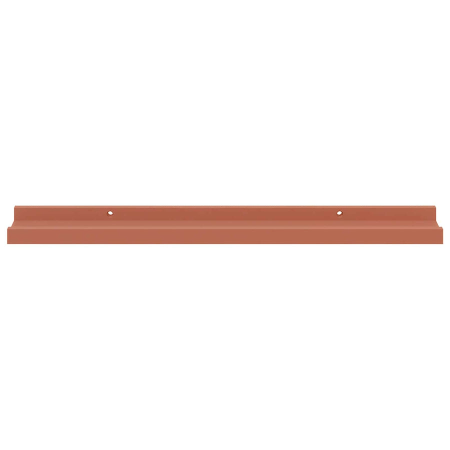 Wandplank met plank 2 pcs Rood 60 x 9 x 3 cm Bewerkt hout