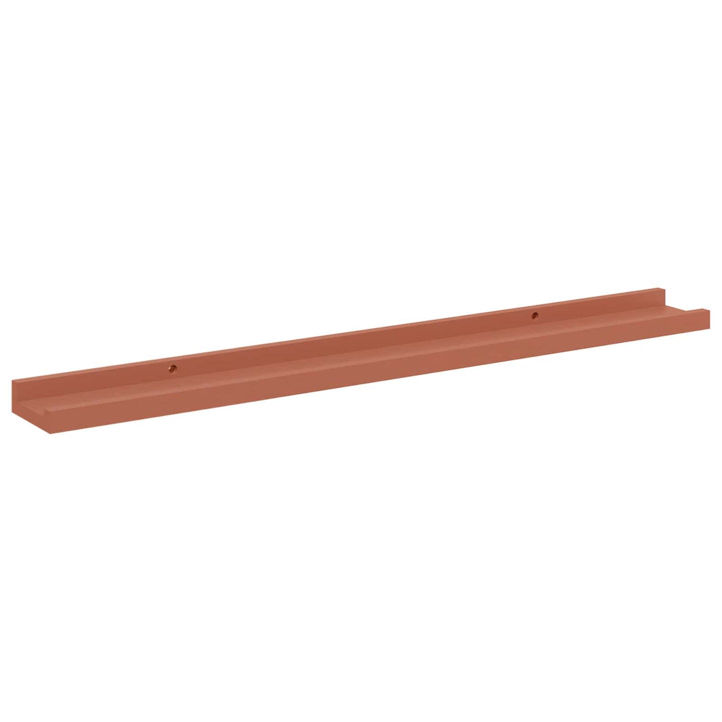 Wandplank met plank 2 pcs Rood 80 x 9 x 3 cm Bewerkt hout