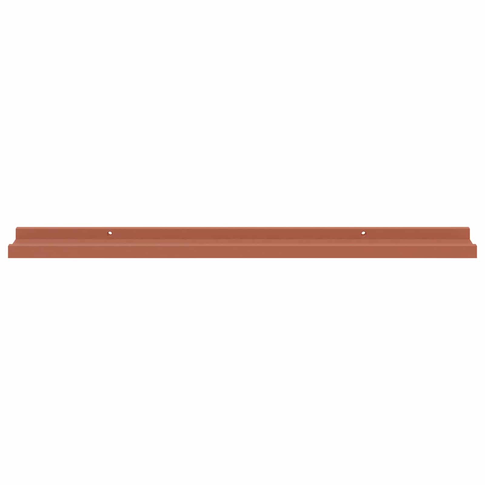 Wandplank met plank 2 pcs Rood 80 x 9 x 3 cm Bewerkt hout