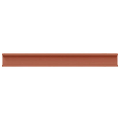 Wandplank met plank 2 pcs Rood 80 x 9 x 3 cm Bewerkt hout