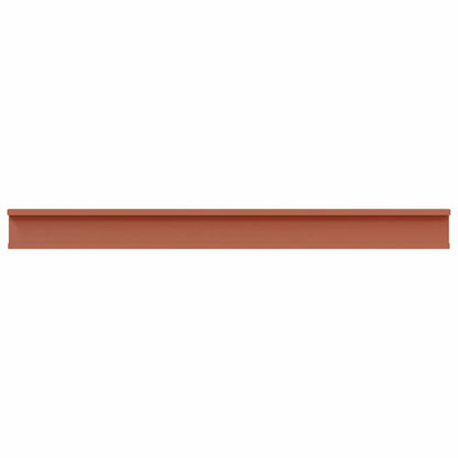 Wandplank met plank 2 pcs Rood 100 x 9 x 3 cm Bewerkt hout