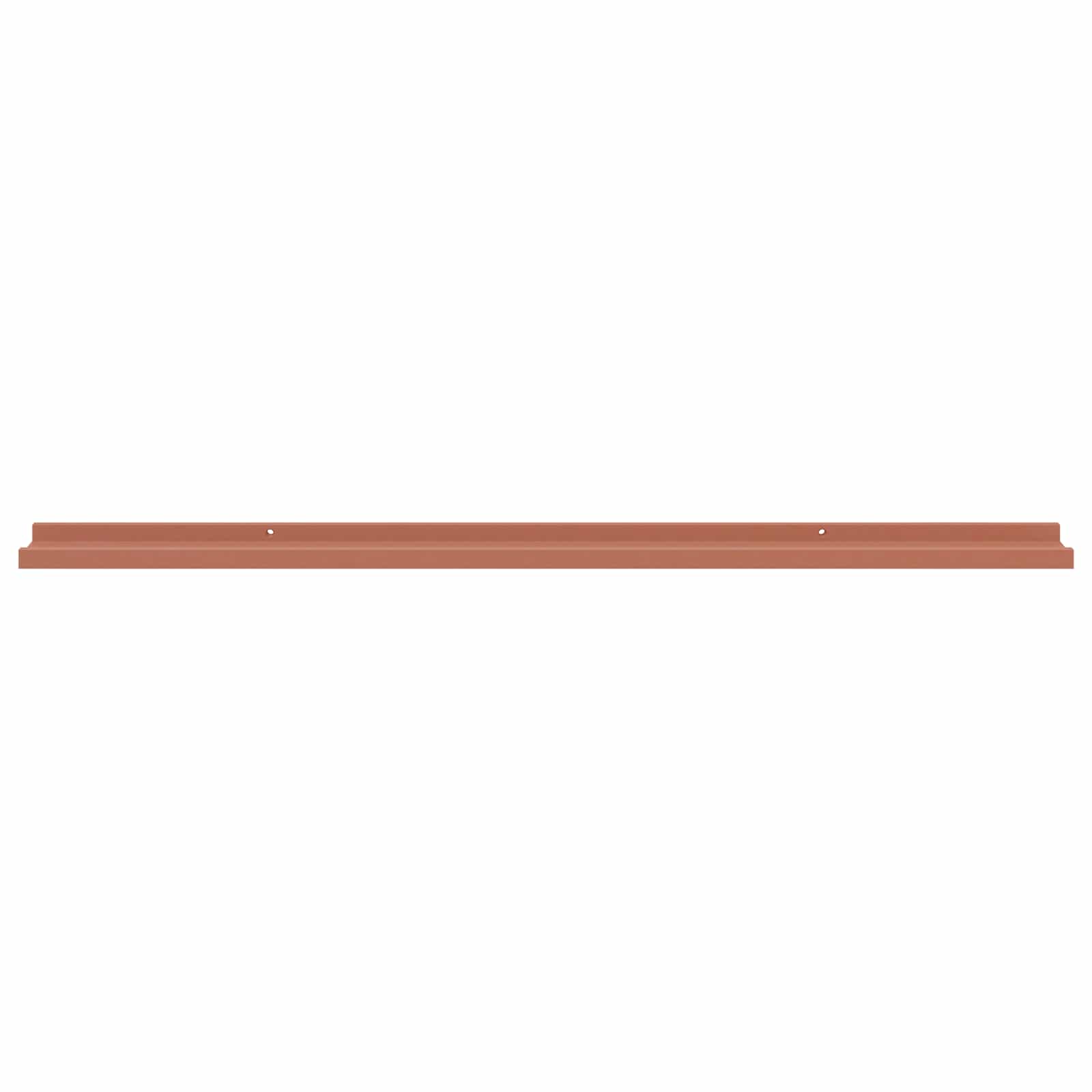 Wandplank met plank 2 pcs Rood 115 x 9 x 3 cm Bewerkt hout