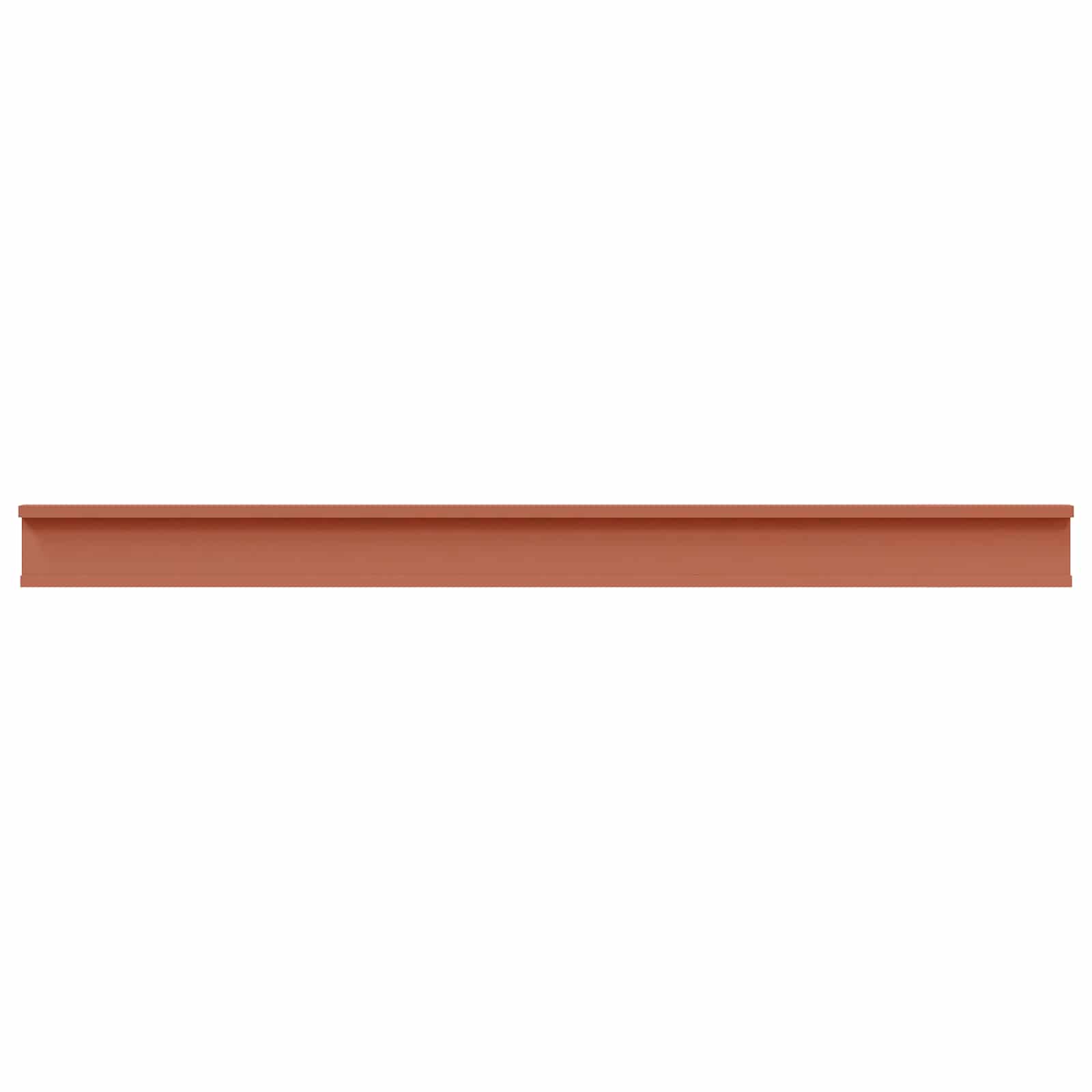 Wandplank met plank 2 pcs Rood 115 x 9 x 3 cm Bewerkt hout