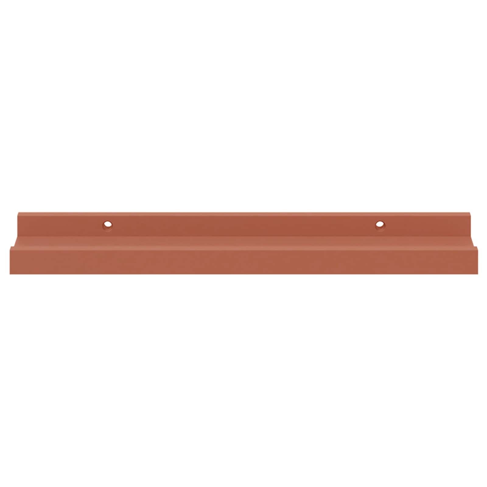 Wandplank met plank 4 pcs Rood 40 x 9 x 3 cm Bewerkt hout