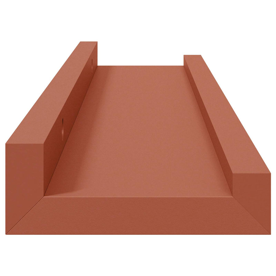 Wandplank met plank 4 pcs Rood 40 x 9 x 3 cm Bewerkt hout