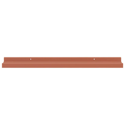 Wandplank met plank 4 pcs Rood 60 x 9 x 3 cm Bewerkt hout