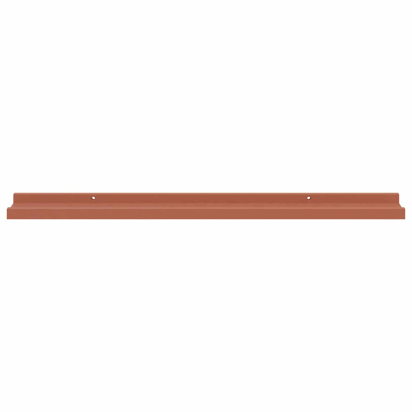 Wandplank met plank 4 pcs Rood 80 x 9 x 3 cm Bewerkt hout
