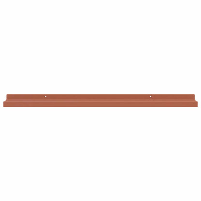 Wandplank met plank 4 pcs Rood 80 x 9 x 3 cm Bewerkt hout