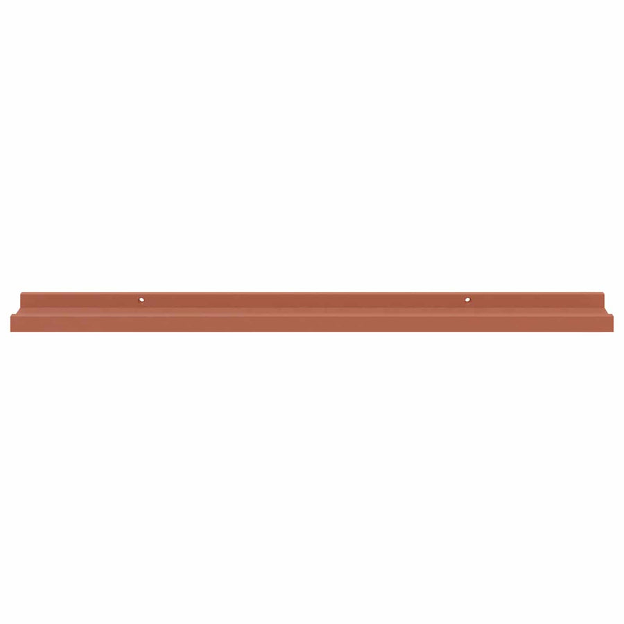 Wandplank met plank 4 pcs Rood 80 x 9 x 3 cm Bewerkt hout