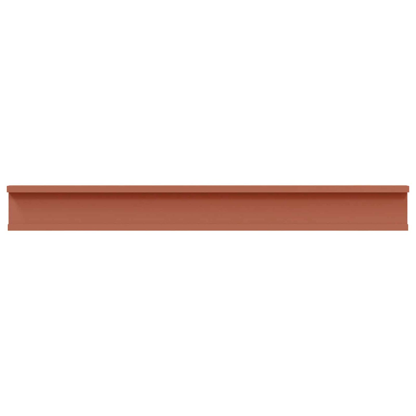 Wandplank met plank 4 pcs Rood 80 x 9 x 3 cm Bewerkt hout