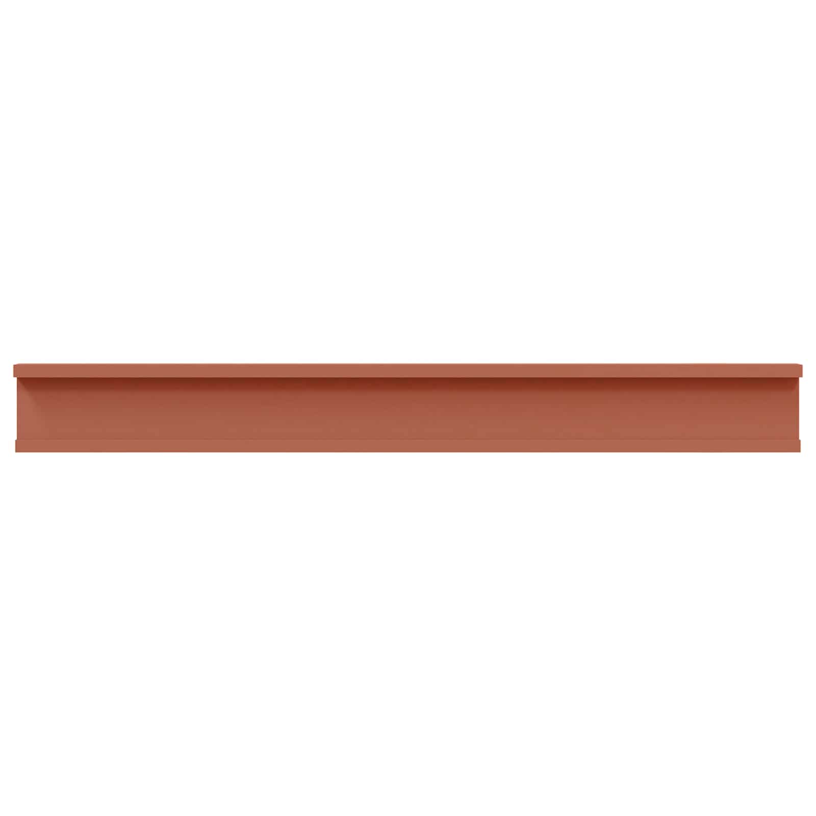 Wandplank met plank 4 pcs Rood 80 x 9 x 3 cm Bewerkt hout