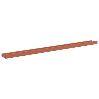 Wandplank met plank 4 pcs Rood 100 x 9 x 3 cm Bewerkt hout