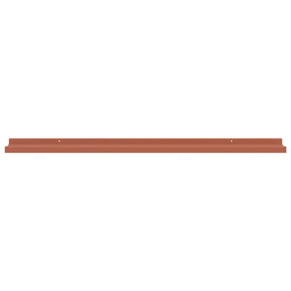 Wandplank met plank 4 pcs Rood 100 x 9 x 3 cm Bewerkt hout