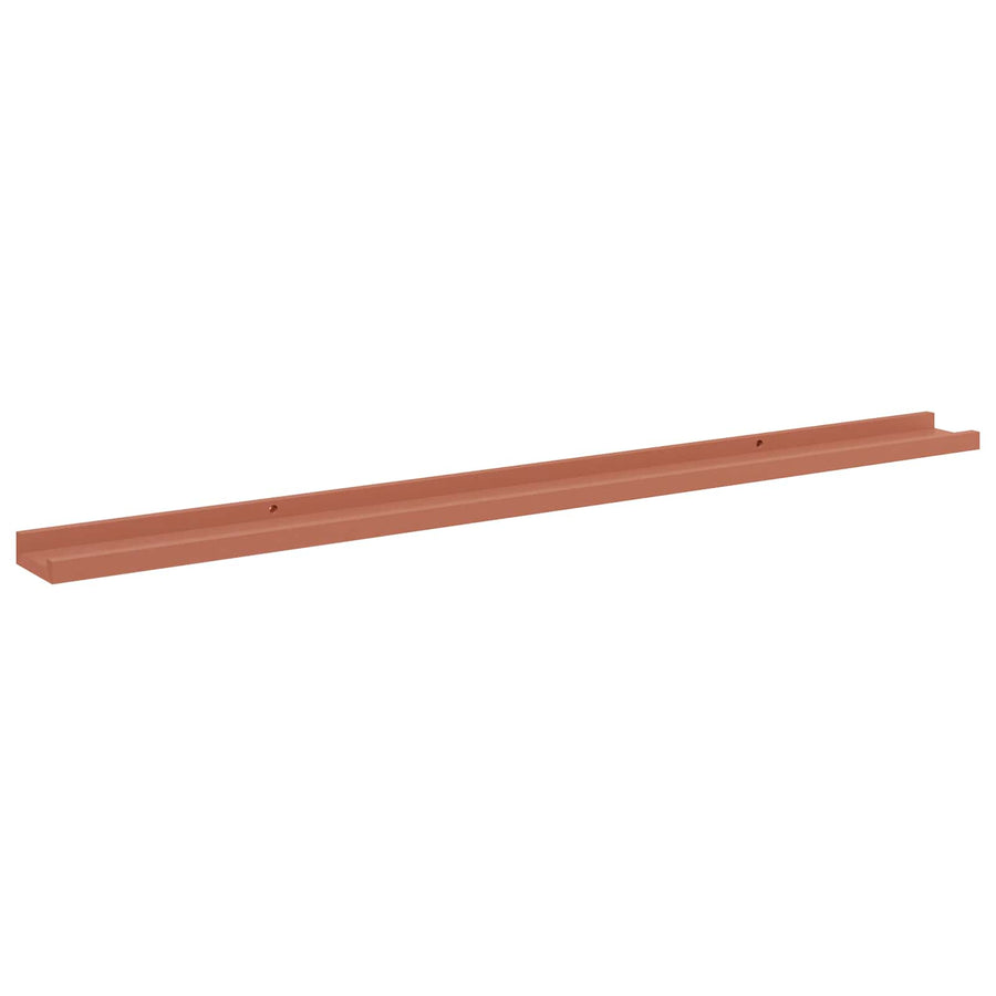 Wandplank met plank 4 pcs Rood 115 x 9 x 3 cm Bewerkt hout