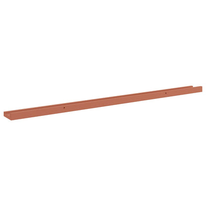 Wandplank met plank 4 pcs Rood 115 x 9 x 3 cm Bewerkt hout