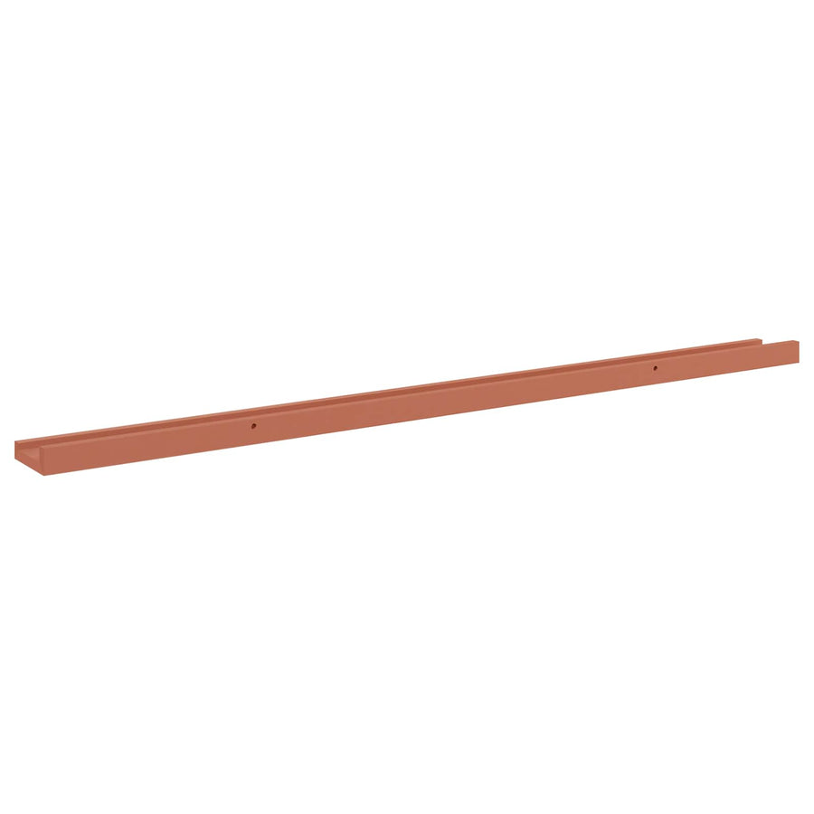 Wandplank met plank 4 pcs Rood 115 x 9 x 3 cm Bewerkt hout