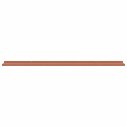 Wandplank met plank 4 pcs Rood 115 x 9 x 3 cm Bewerkt hout