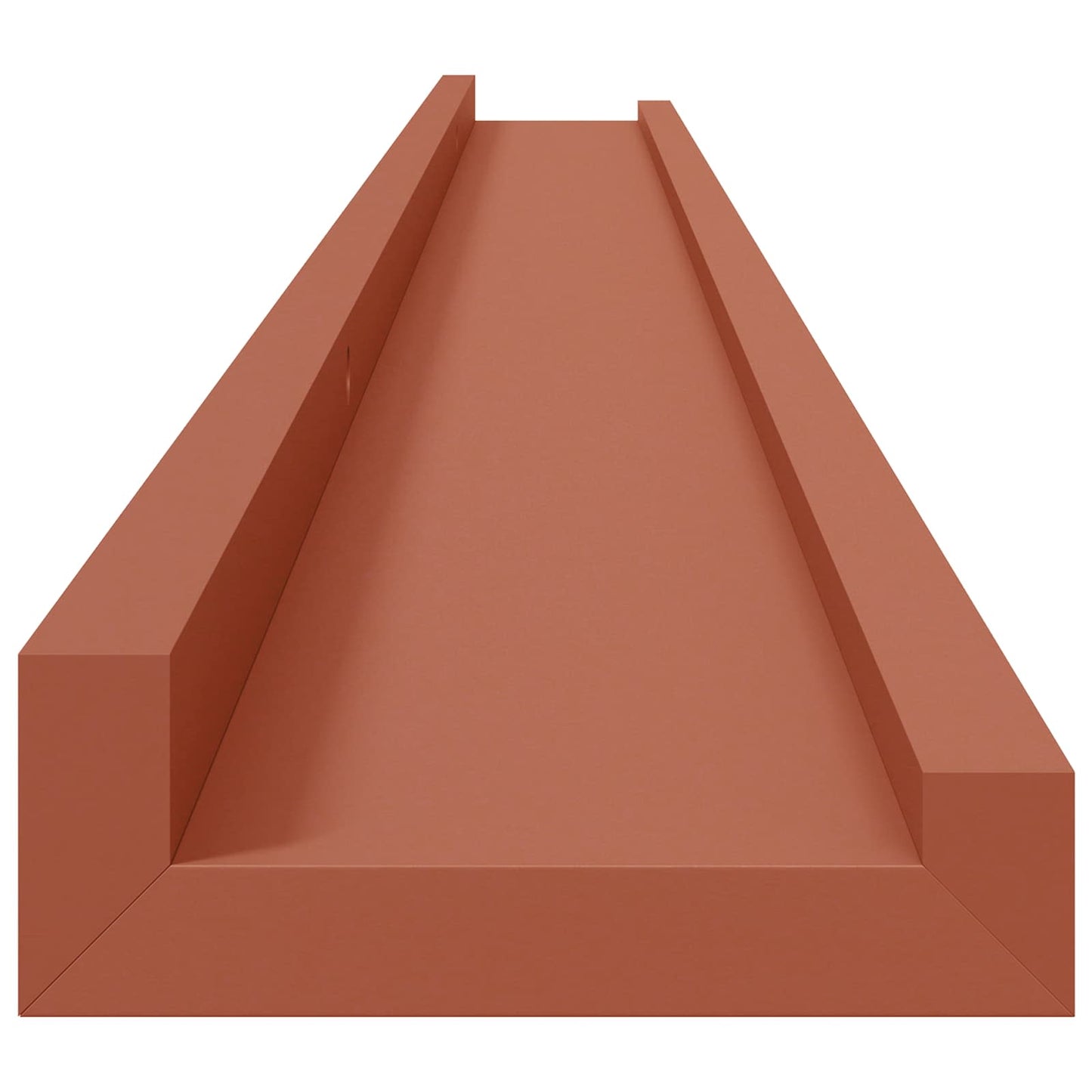 Wandplank met plank 4 pcs Rood 115 x 9 x 3 cm Bewerkt hout