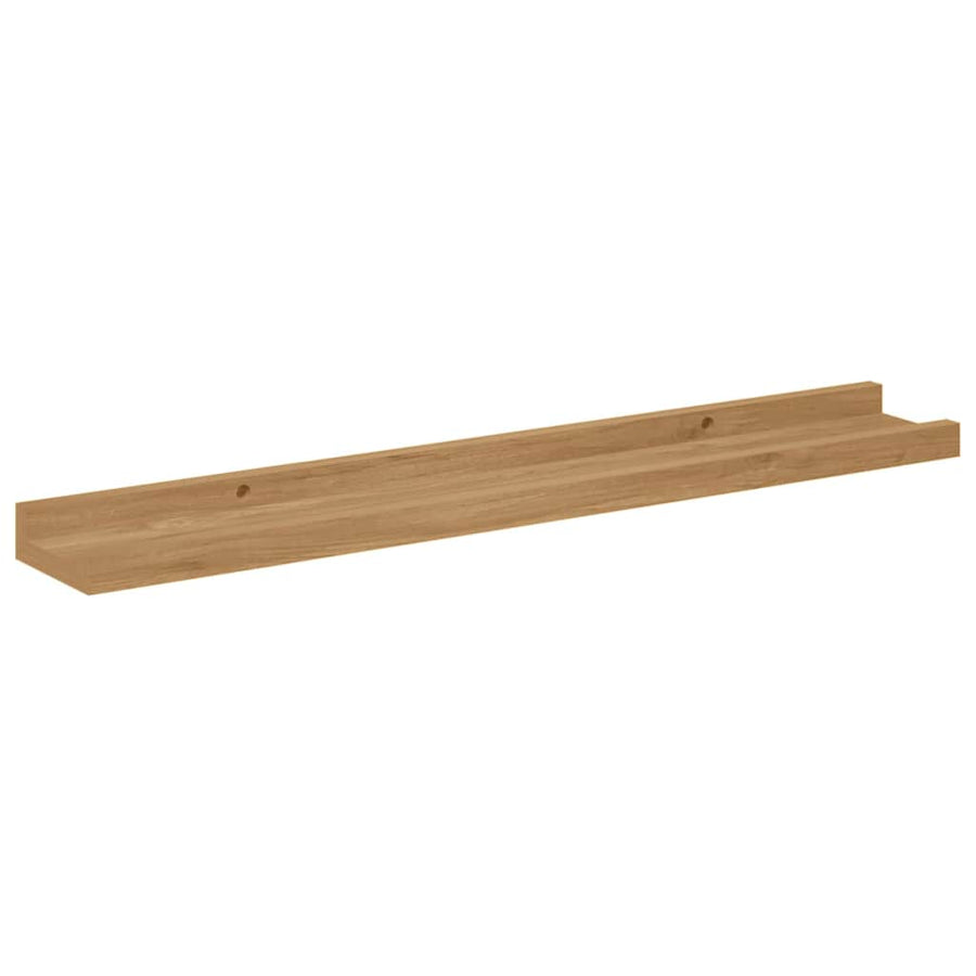 Wandplank met plank 4 pcs Bruin 60 x 9 x 3 cm Bewerkt hout