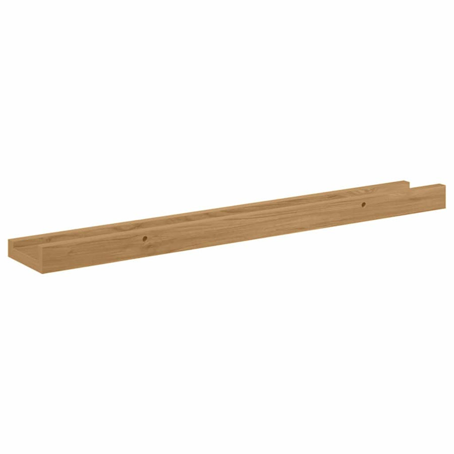 Wandplank met plank 4 pcs Bruin 60 x 9 x 3 cm Bewerkt hout