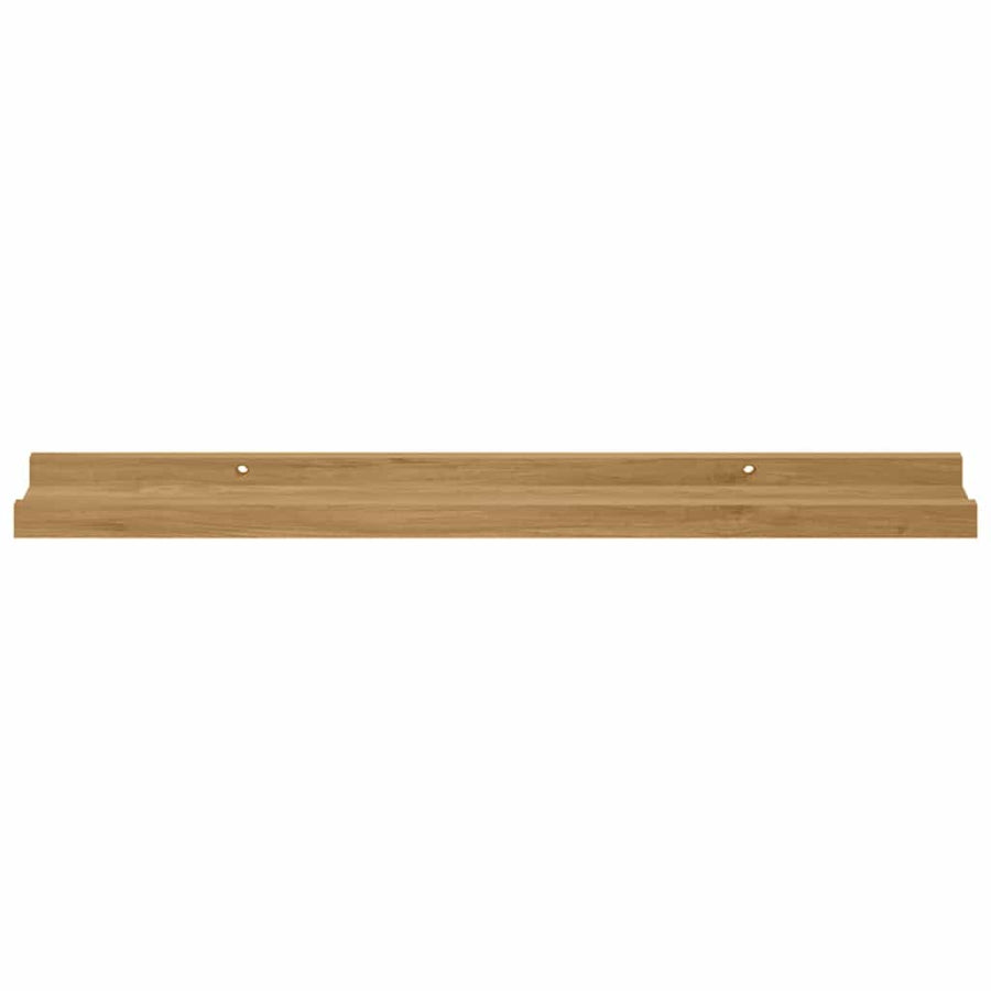 Wandplank met plank 4 pcs Bruin 60 x 9 x 3 cm Bewerkt hout