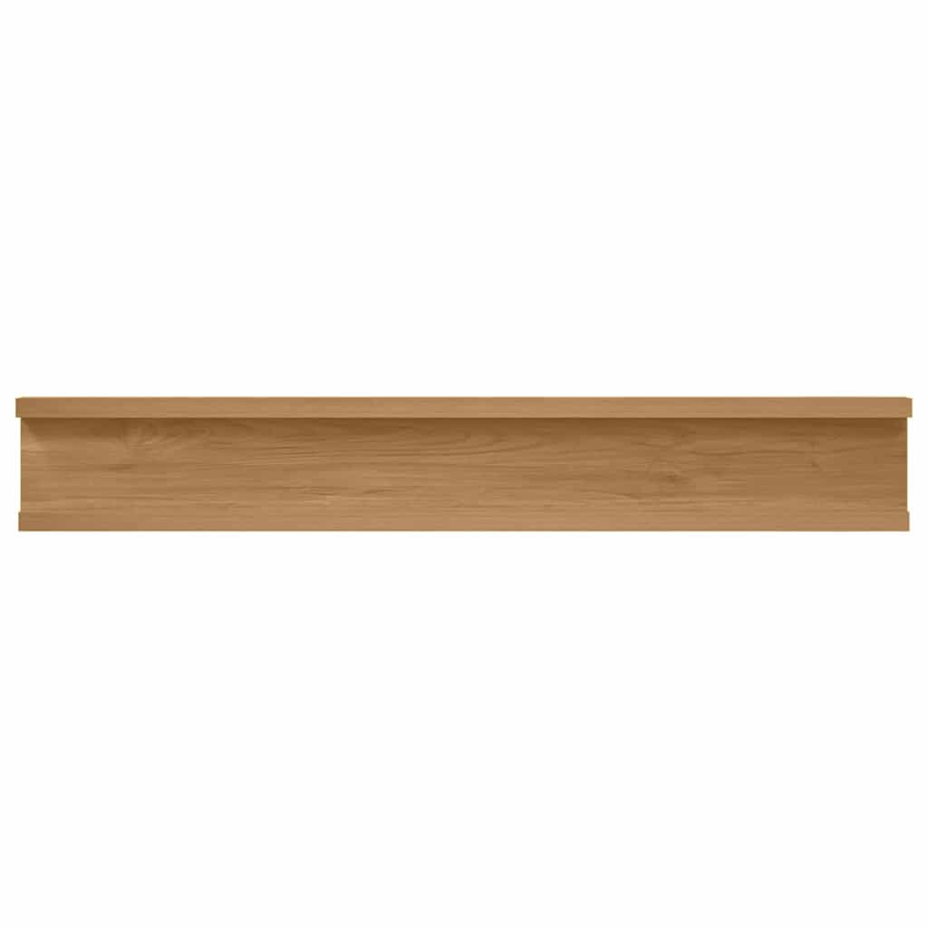 Wandplank met plank 4 pcs Bruin 60 x 9 x 3 cm Bewerkt hout