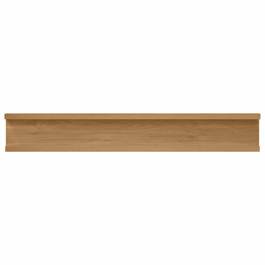 Wandplank met plank 4 pcs Bruin 60 x 9 x 3 cm Bewerkt hout