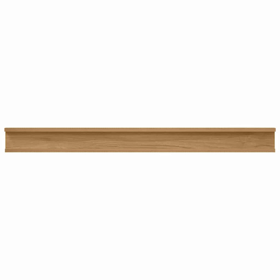 Wandplank met plank 4 pcs Bruin 100 x 9 x 3 cm Bewerkt hout