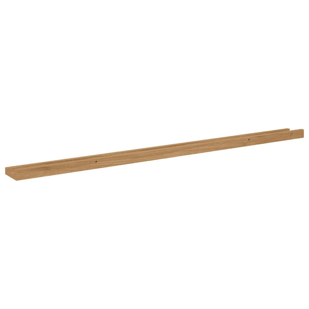 Wandplank met plank 4 pcs Bruin 115 x 9 x 3 cm Bewerkt hout