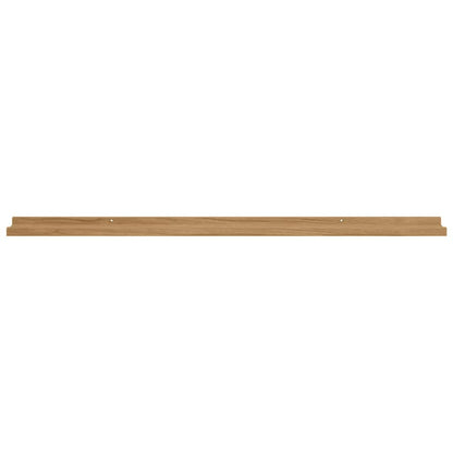 Wandplank met plank 4 pcs Bruin 115 x 9 x 3 cm Bewerkt hout